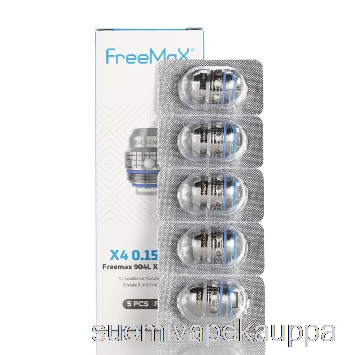 Vape Box Freemax Maxluke 904l X Vaihtokelat 0.15ohm 904l X4 Quad Mesh Kelat